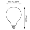 Kulista żarówka Opaline 102614 LED 12W 3000K E27 kulka biała