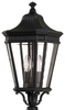 Stojąca lampka ogrodowa FE-COTSLN3-M-BK Feiss lampion metal czarny