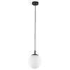 Lampa wisząca Esme 5669 ball do kuchni metalowa biała czarna