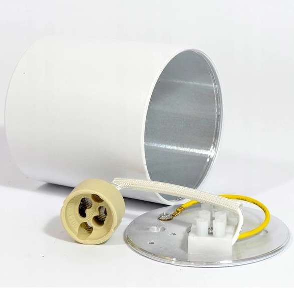 Sufitowa LAMPA natynkowa SLP6311 MDECO regulowana OPRAWA metalowy SPOT downlight biały