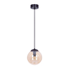 Kulista lampa wisząca Delta K-5160 Kaja ball kula bursztynowa czarna