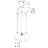 Loftowa LAMPA wisząca CLOONEY R30073054 RL Light skandynawska OPRAWA szklane kule ZWIS kaskada przydymiona chrom