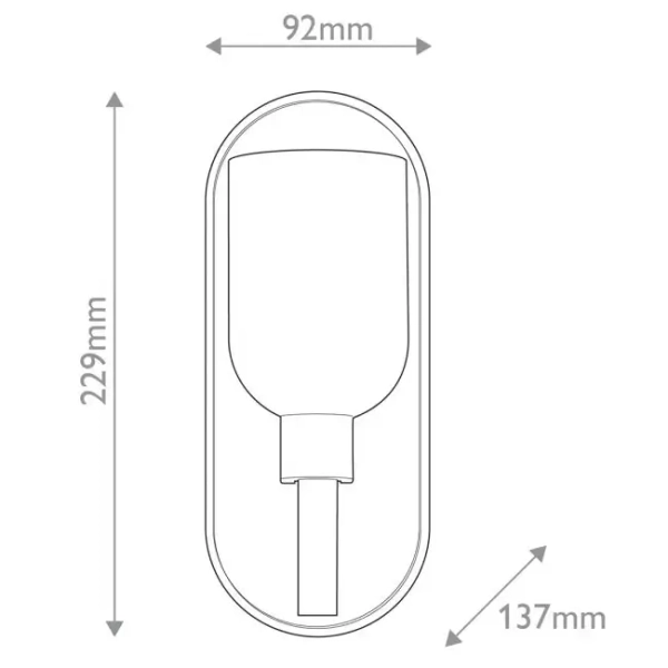 Alabastrowa lampa ścienna Lucian QN-LUCIAN1-UBZ-AR do jadalni czarny