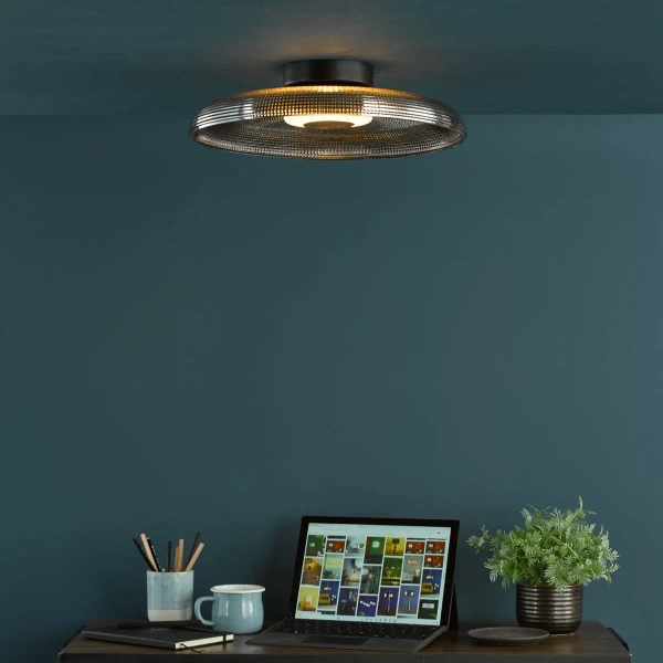 Szklany plafon do salonu Ansel ANS5222 LED 16W 3000K chrom