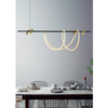 Wisząca lampa tuby Balbo 2200277L Zumaline LED 60W 3000-6000K złoty czarny