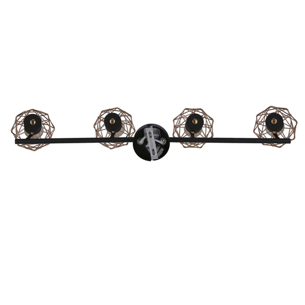 Lampa sufitowa do salonu Acrobat 94-66657 Candellux koszyczki druciane czarne