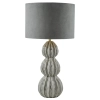 Nocna lampka tkaninowa Lorelai LOR4239 tuba do sypialni szary