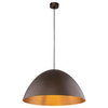 Jadalniana lampa zwisowa Faro 4509 zwis loft kopuła brązowa