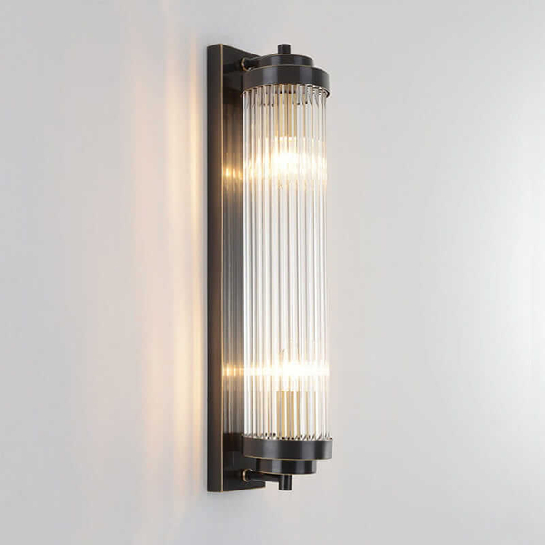 Kinkiet kryształowy Ionic CGIONIC-BLACK-PEARL1 COPEL kolumna perłowa czarna