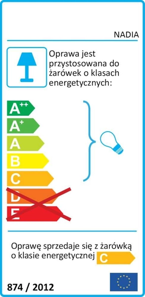 Kinkiet LAMPA ścienna NADIA 01674 Ideus metalowa OPRAWA galeryjka nad obraz listwa chrom