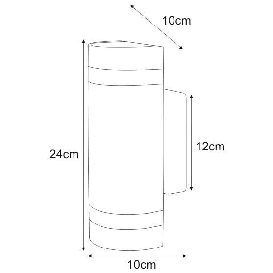 Zewnętrzna LAMPA elewacyjna Taya K-8017B-G Kaja ścienna OPRAWA kinkiet metalowy outdoor IP44 chrom