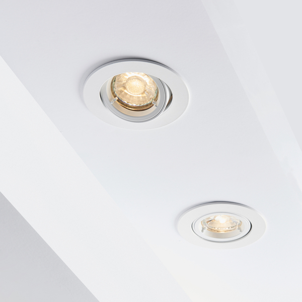 Downlight podtynkowy Cast 76007 Saxby obrotowy biały mat