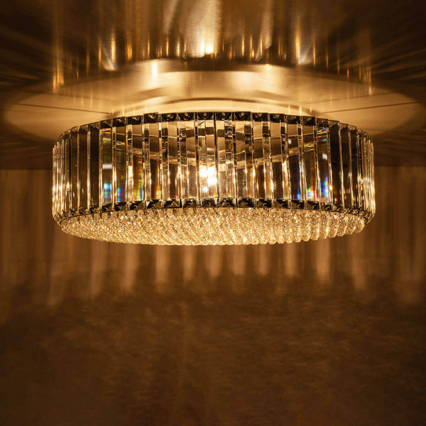 Lampa sufitowa glamour PRINCE C0360-05B-F4AC z kryształami przezroczysta
