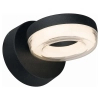 Ścienny kinkiet na elewację DONUT czarny 9116 1xLED 6W 3000K IP54 do ogrodu