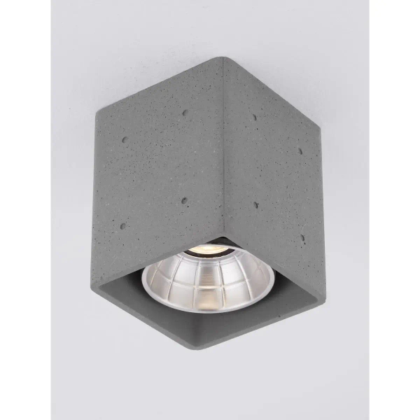 Kwadratowa lampa sufitowa TRAVONO LE75180 LED 10W 3000K IP65 szary