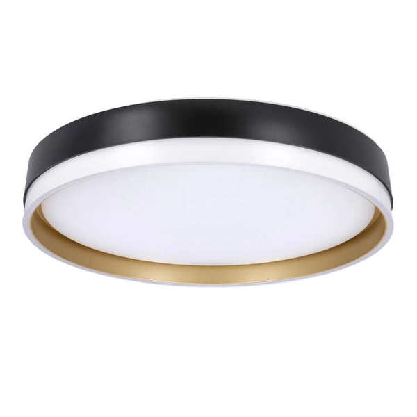 Okrągły plafon Florida 13-11343 LED 24W 4000K czarny złoty