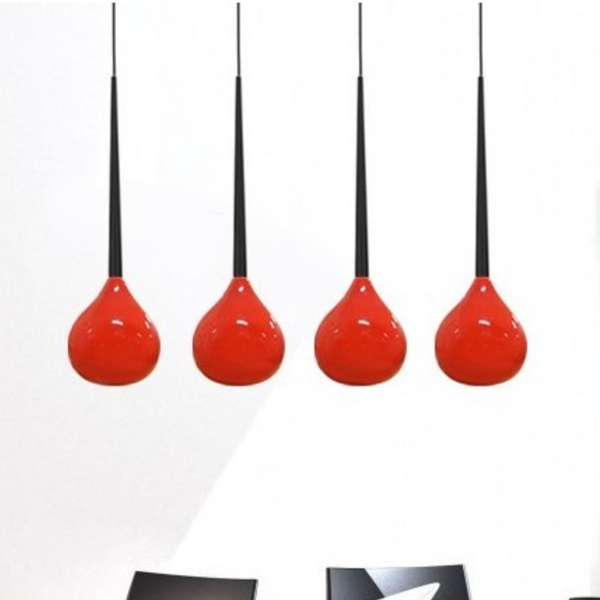 Wisząca lampa nowoczesna Aga AZ1069 Azzardo nad łóżko czarna czerwona