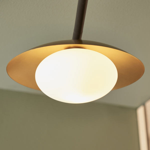 Sufitowa lampa kuchenna L&-192034 Light& szklane kule złota brązowa