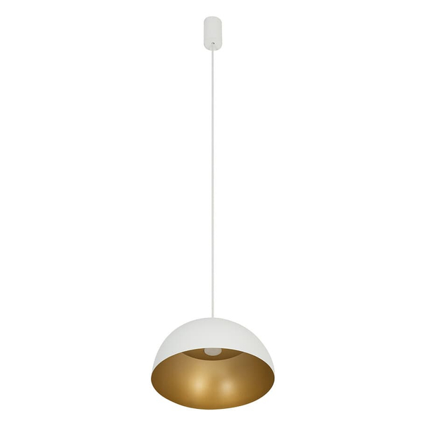 Wisząca lampa do salonu Hemisphere Super 10701 Nowodvorski biała złota