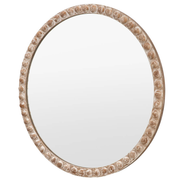 Lustro vintage okrągłe Millbrook 5056693538004 szklane naturalne