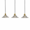 Jadalniana lampa wisząca Hadano HAD3640-04 Dar Lighting mosiądz przezroczysta