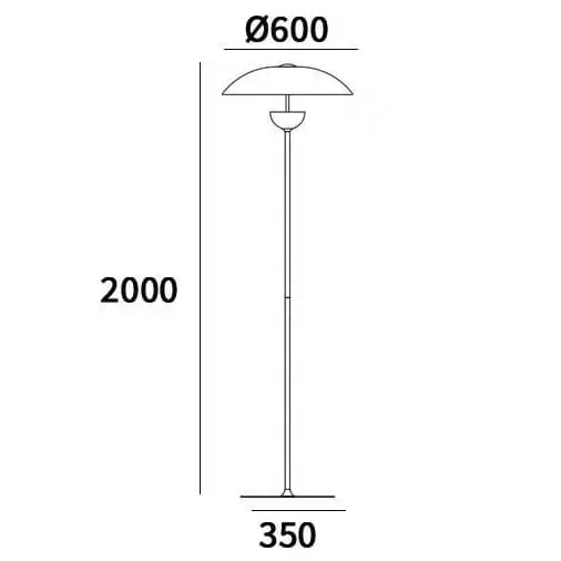 Stojąca lampa do przedpokoju Sydney F01079WH AU Cosmolight LED 18W 3000K metal biała