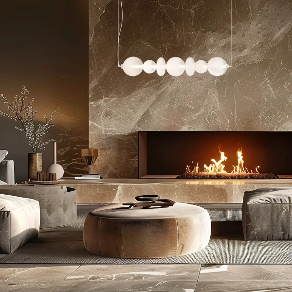 Wisząca lampa do sypialni DAPHNE ML0864 LED 40W 3000K biała złota