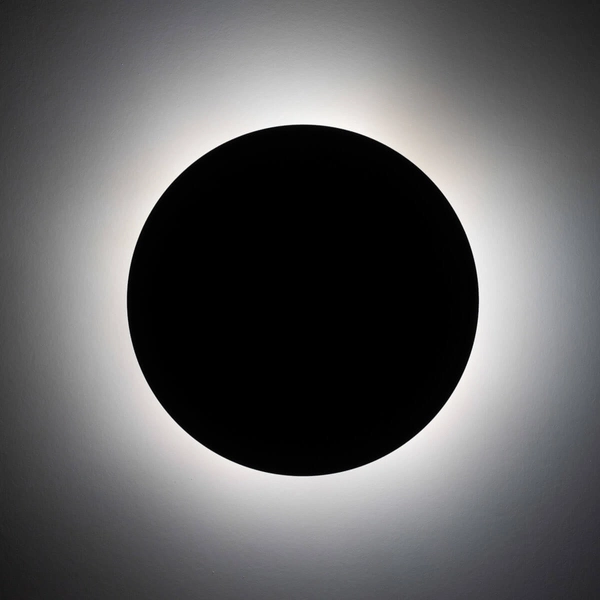 Lampa naścienna Luna 6453 do salonu round disc okrąg brązowa