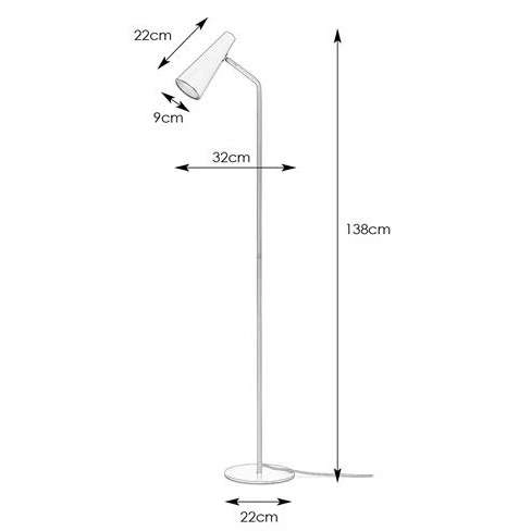 Podłogowa LAMPA stojąca PEAK 107901 Markslojd regulowana OPRAWA metalowa tuba patyna