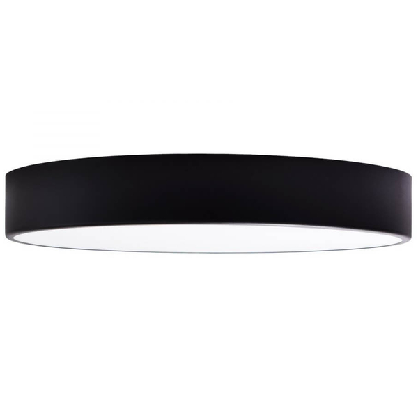 Przysufitowa lampa biurowa 137623620958 okrągła z czujnikiem ruchu czarna