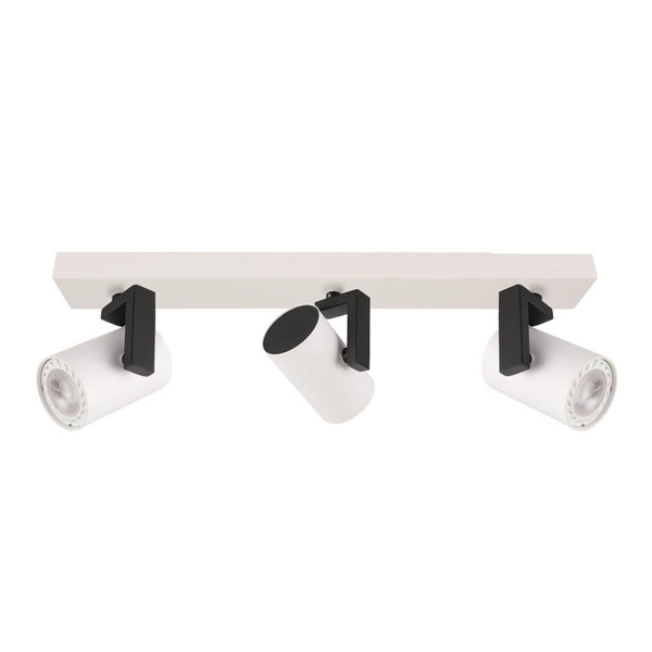 LAMPA sufitowa MOLA SPL-2846-3 WH Italux metalowa OPRAWA regulowane reflektorki plafon białe czarne