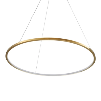 Okrągła lampa zwisowa Circle Slim ST-10112P-D800 LED 19W 3000K do salonu złoto