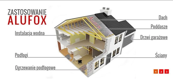 Izolacja Alufox pianka aluminium INS-T termoizolacyjna 1,2x0,8m