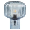 Szklana stołowa lampa Demarius DEM4223 grzybek niebieski