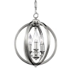 LAMPA wisząca Corinne FE-CORINNE-3P-S Elstead FEISS świecznikowa OPRAWA pałacowy ZWIS na łańcuchu metalowa klatka nikiel