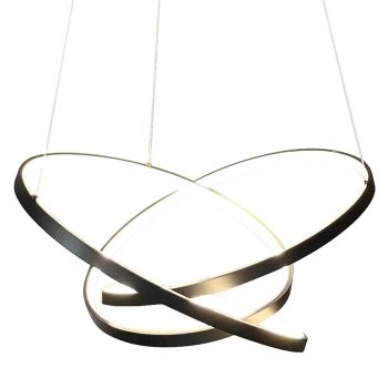 Lampa wisząca ringi EMPOLI ML1573 LED 55W 4000K czarne