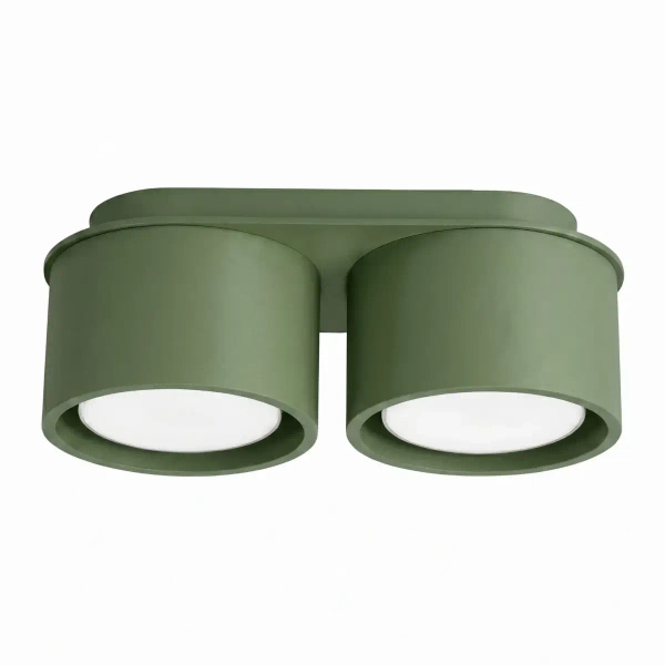 Plafon do salonu MODO oliwkowy SL.2463 2xGx53 metalowy downlight