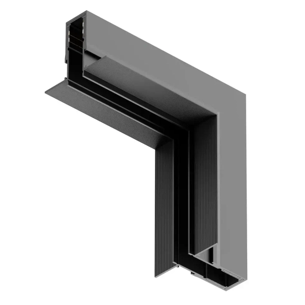 Podtynkowy narożnik szynowy Magnetic Track ML2187 góra-dół czarny