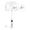 Zawiesie do lampy SP6522 Dar Lighting nad stół czarne złote