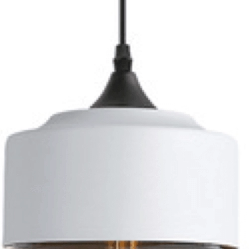 LAMPA wisząca CGORE2WH COPEL loftowa OPRAWA szklany ZWIS tuba biała bursztynowa