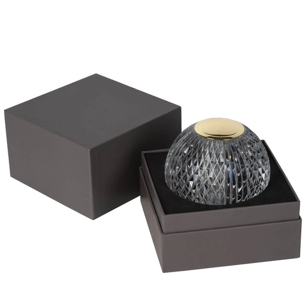 Kulista lampa stojąca Cintra do sypialni LED 2W 3000K złota