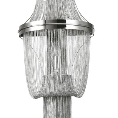 Ścienna oprawa glamour Roma w04694ni Cosmolight do salonu metal nikiel