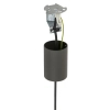 Regulowana wisząca lampa LAGO 11675 tuba tkanina szara