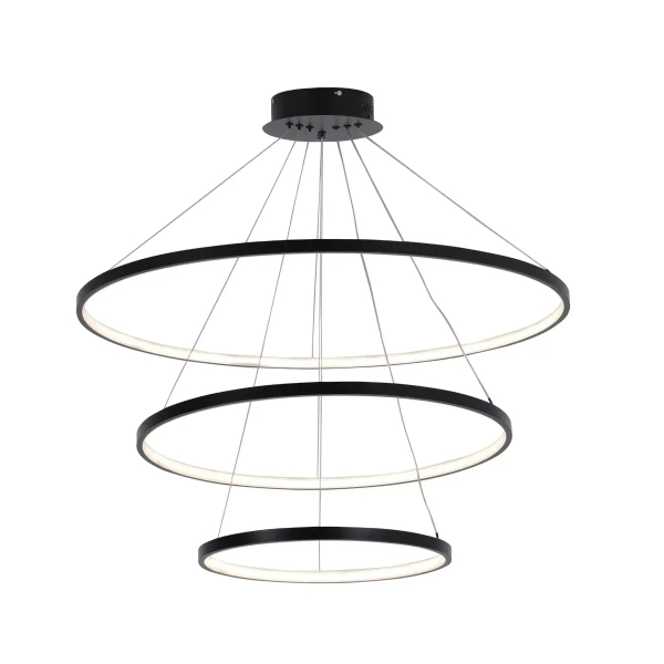 Pierścieniowa lampa wisząca LEA 330024 LED 82W 4000K ringi czarne