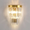 Ścienna lampa Splendore DN915-W Step pałacowy kryształy do salonu złota