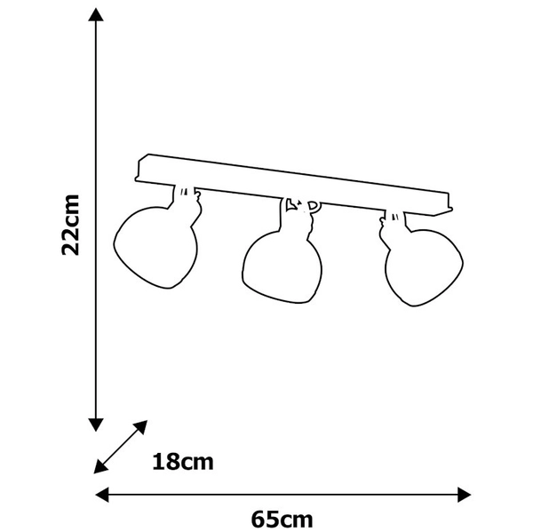 Plafon LAMPA sufitowa OVAL MLP8651 Milagro regulowana OPRAWA reflektorki hygge białe drewno
