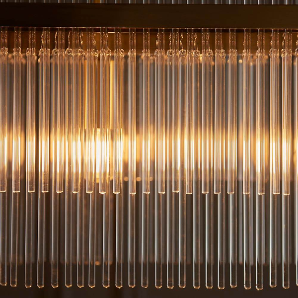 Łańcuchowa lampa wisząca Marietta 112573 nad stół salonowa mosiądz
