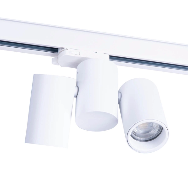 Ruchoma lampa Megara AZ4442 do 3-fazowego szynoprzewodu biała