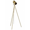 Złota lampa stojąca 137623620538 ruchoma do salonu metalowa