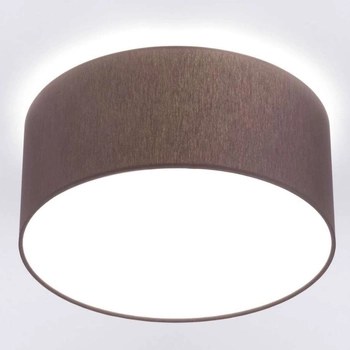 Sufitowa LAMPA okrągła CAMERON 9687 Nowodvorski plafon abażurowy tuba szara